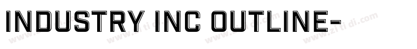 Industry Inc Outline字体转换
